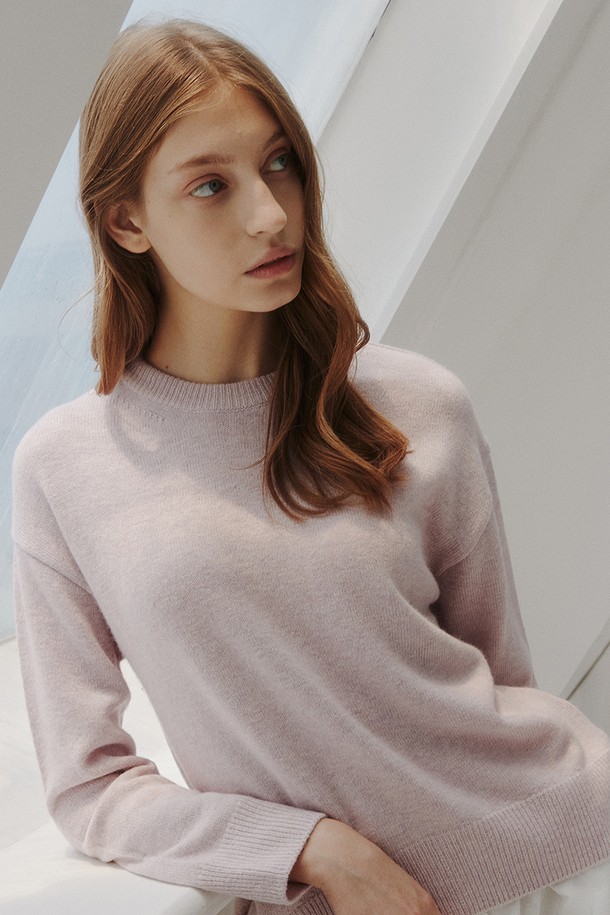 STUDIO SÉCANTE - 스웨터 - VERONA Cashmere Knit (Melange Pink)