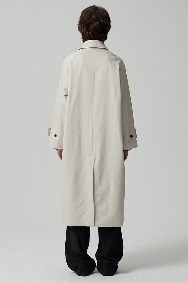 STUDIO SÉCANTE - 트렌치코트 - DUKE Soutien Collar Coat (Eburnean)