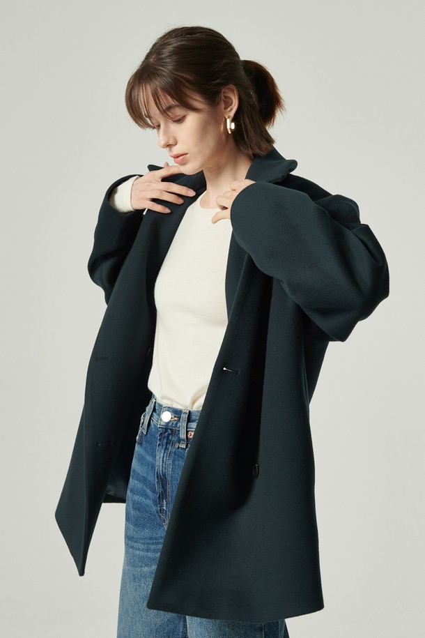 STUDIO SÉCANTE - 코트 - SAINT Cashmere Coat (Shadow of Forest)