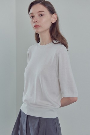 TERSO Merino Wool Knit (White Swan)