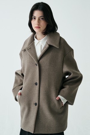 CLARE Cashmere Coat (Rich Brown)