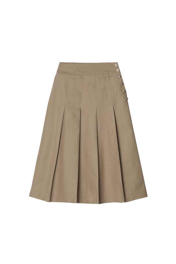 Mayver U - 롱스커트 - Noosa Pleats cotton skirt