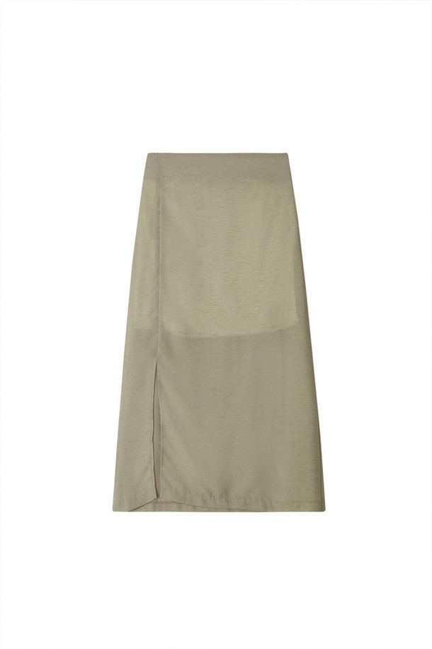 Mayver U - 롱스커트 - Lovere H-Line Skirt _ Beige