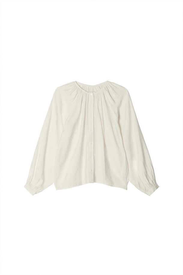 Mayver U - 블라우스 - Laurina Shirring Blouse _ Ivory