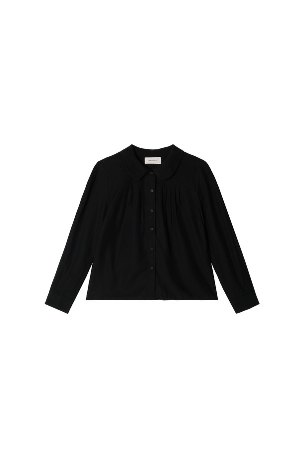 Mayver U - 블라우스 - Libera Pintuck Blouse _ Black