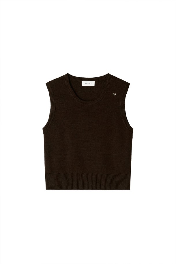 Mayver U - 베스트 - Dreamy Vest Knitwear _ Brown