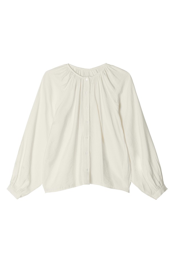 Mayver U - 블라우스 - Laurina Shirring Blouse _ Ivory