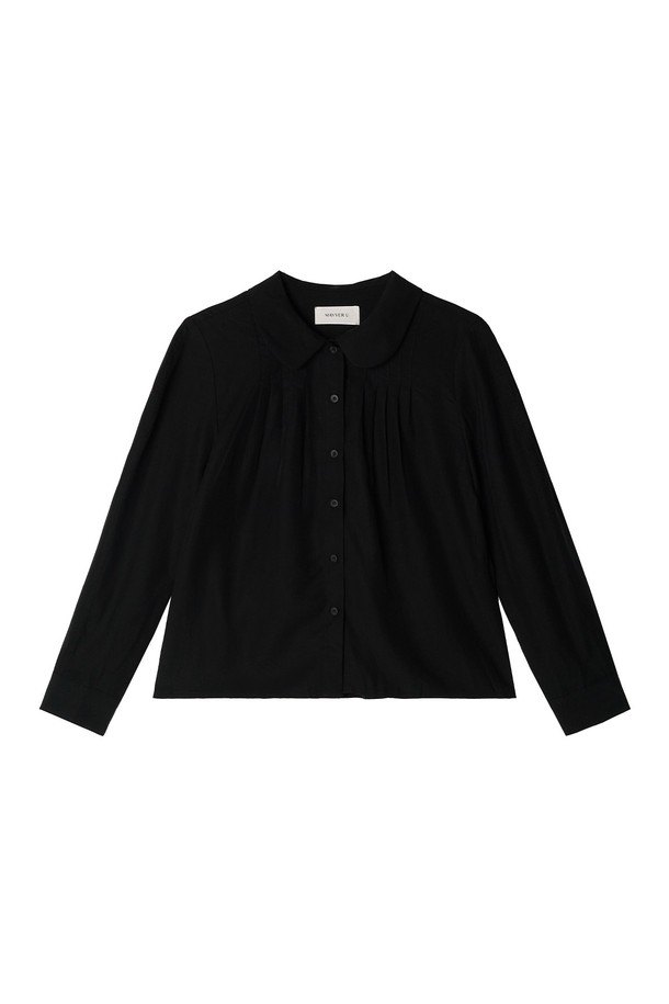 Mayver U - 블라우스 - Libera Pintuck Blouse _ Black