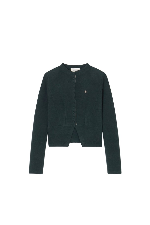 Mayver U - 가디건 - Quarry Wool Cardigan Knitwear _ Green