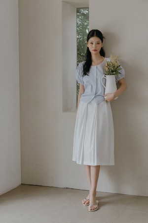 Darlin Triple Wrinkle Skirt _ White