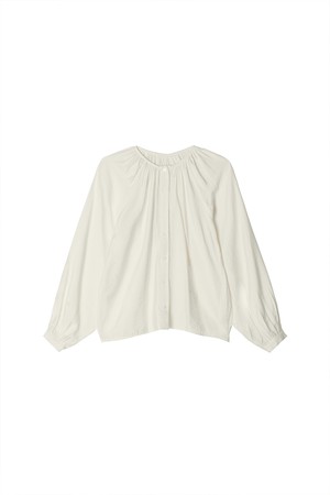 Laurina Shirring Blouse _ Ivory