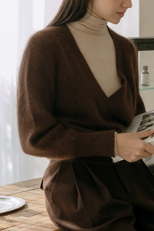 Lenna Wool Turtleneck T-Shirt _ Beige