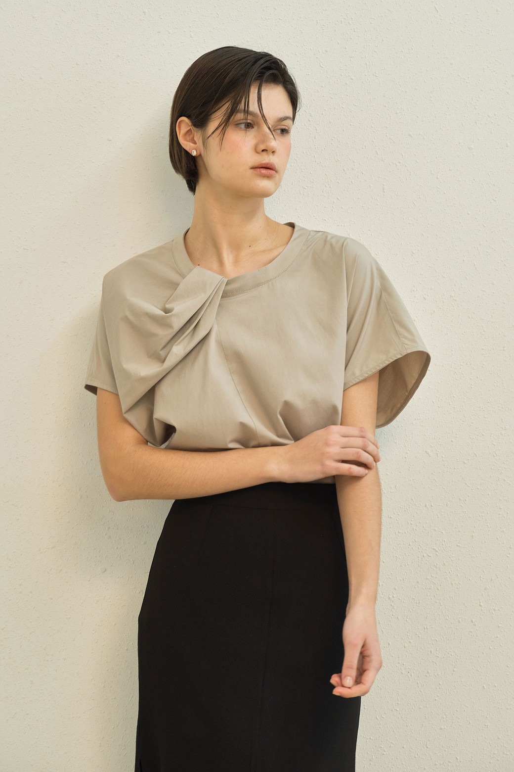 Mayver U - 블라우스 - Fletche Blouse _ Beige
