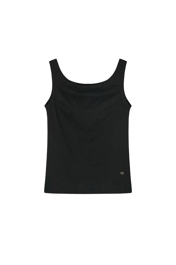 Mayver U - 민소매티셔츠 - Balm Off-Shoulder Sleeveless T-Shirt _ Black