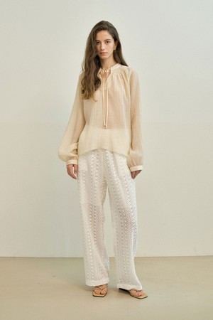 Cyndi Lace Pants _ Ivory