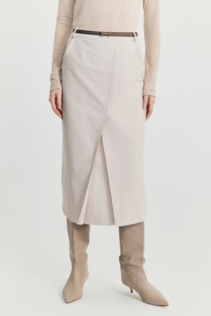 Joyren H wool skirt _ Beige