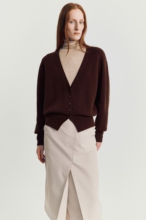 Dore wool cardigan _ Brown