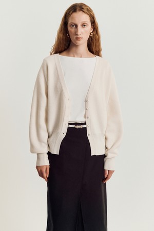 Dore wool cardigan _ Ivory