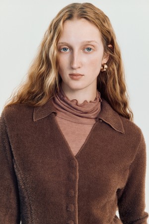 Prim wool cardigan set _ Brown