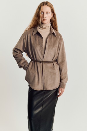 Geta Suede Jacket _ Brown