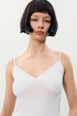 say sleeveless t-shirt _ Ivory