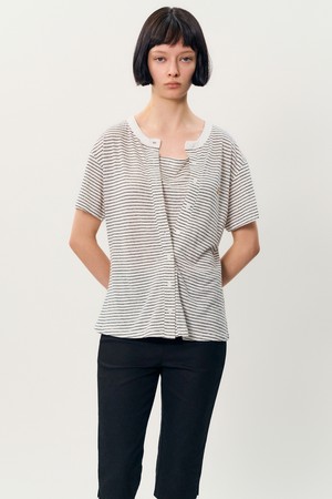 free stripe t-shirt _ Ivory