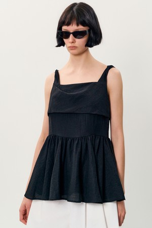 weena sleeveless blouse _ Black