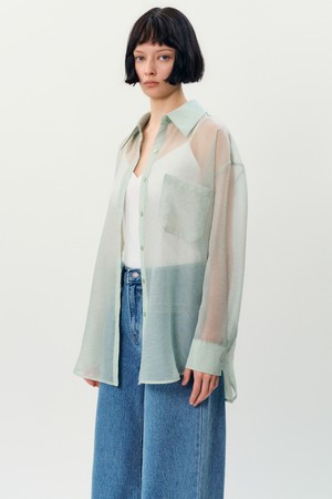 deia cross blouse _ Mint