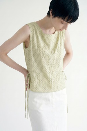 Atly Check blouse _ Yellow