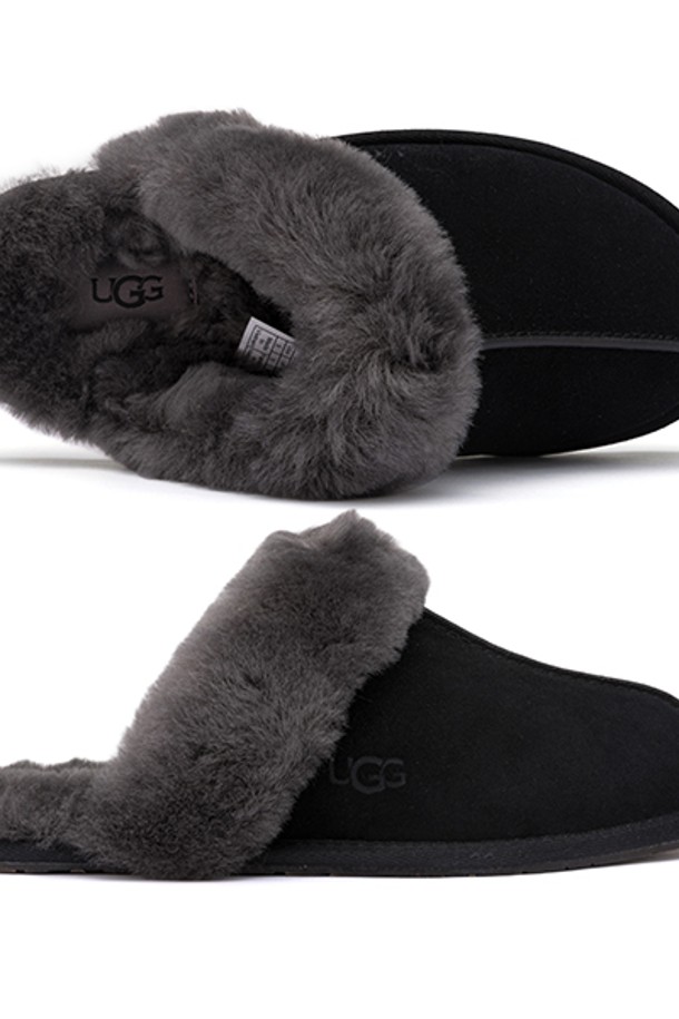 UGG - 샌들/뮬/슬리퍼 - 어그 UGG 스커패트2 블랙 그레이 1106872 BCGR 여성 슬리퍼