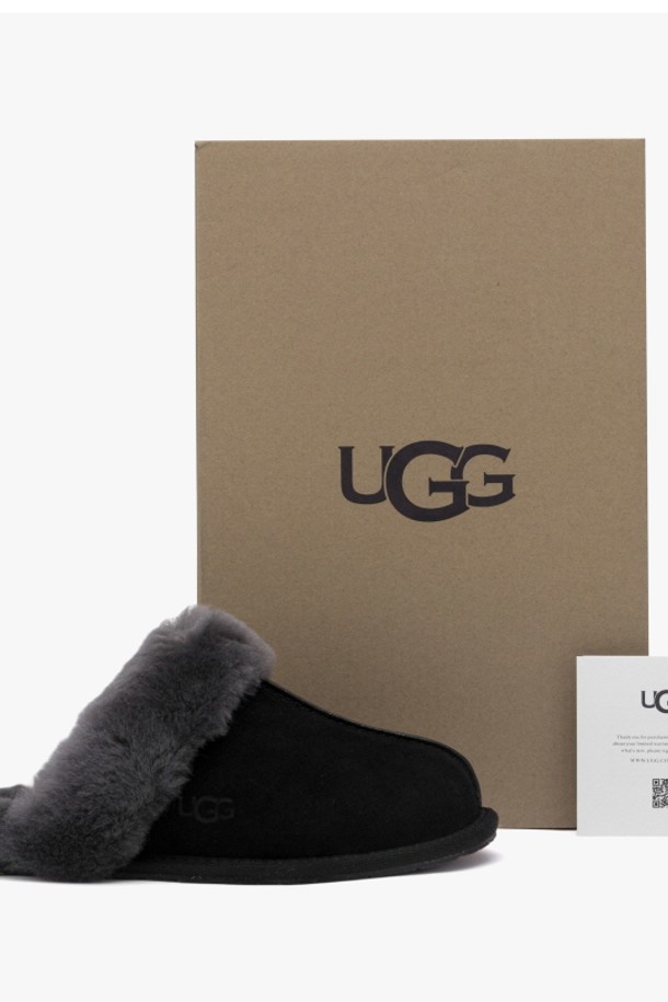 UGG - 샌들/뮬/슬리퍼 - 어그 UGG 스커패트2 블랙 그레이 1106872 BCGR 여성 슬리퍼