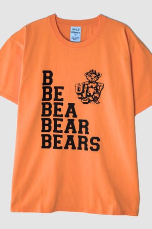 와일드동키 베어스 반팔 티셔츠 오렌지 T-BEARS ORANGE