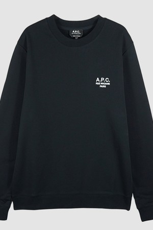 A.P.C. 아페쎄 남성 라이더 로고 맨투맨 블랙 COEZD H27699 LZZ