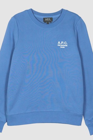 A.P.C. 아페쎄여성 스카이 로고 맨투맨 블루 COEZD F27700 IAH