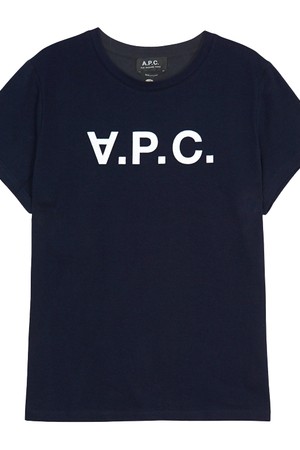 A.P.C. 아페쎄 여성 VPC 반팔티셔츠 네이비 COBQX F26944 IAK