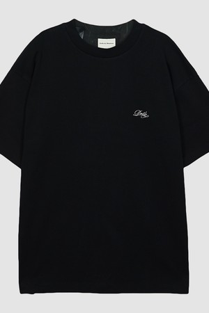 드롤드무슈 스몰로고 반팔 티셔츠 TS150 CO002 BL black