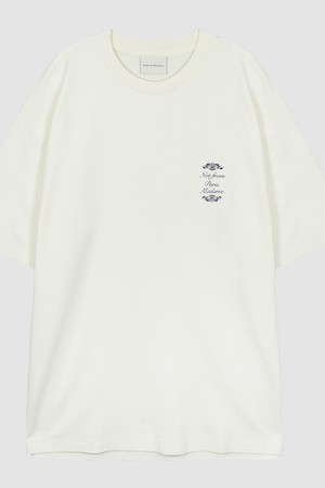 드롤드무슈 오너멘탈 반팔 티셔츠 TS149 CO002 CM cream