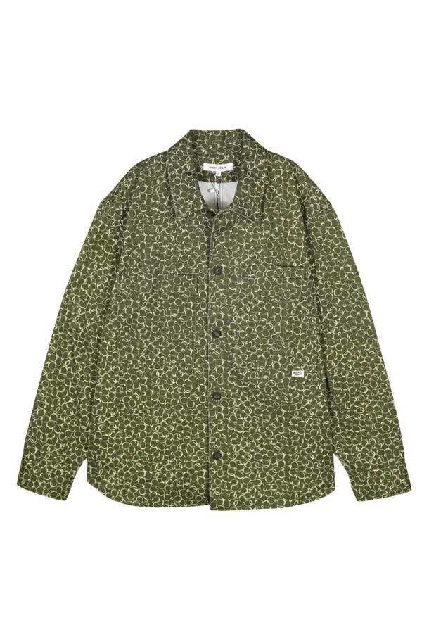 MAISON KITSUNE - 자켓/점퍼 - 메종키츠네 플로럴 버뮤다 자켓 khaki design MM00401WW4017 O360