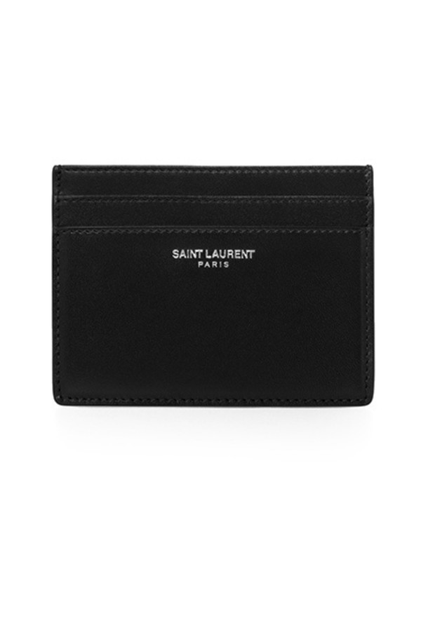 SAINT LAURENT - 지갑 - 생로랑 스무스 레더 카드지갑 375946 0U90N 1000