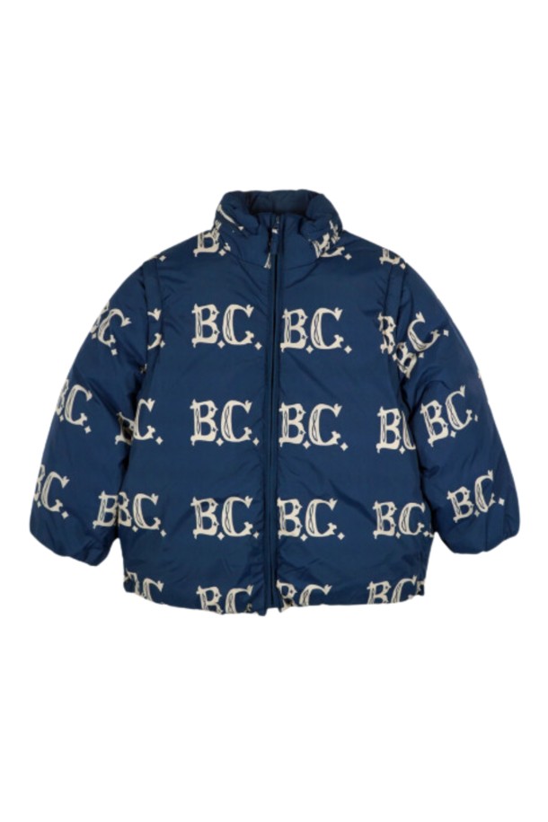 BOBO CHOSES -  - 보보쇼즈 BC로고 키즈 패딩 B224AC130 401