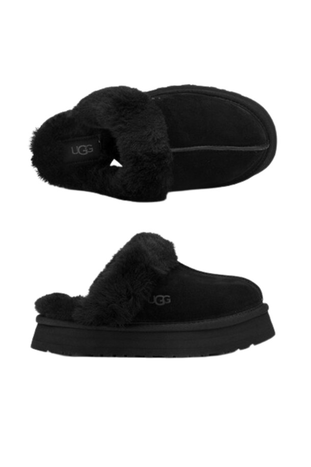 UGG - 샌들/뮬/슬리퍼 - 어그 UGG 디스케트 블랙 1122550 BLK 여성 슬리퍼