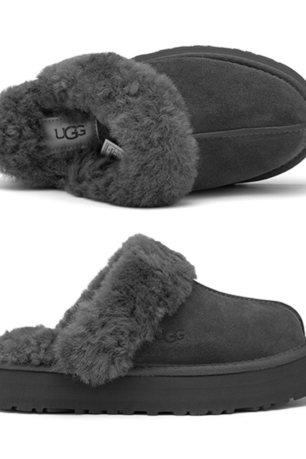 UGG - 샌들/뮬/슬리퍼 - 어그 UGG 디스케트 차콜 1122550 CHRC 여성 슬리퍼