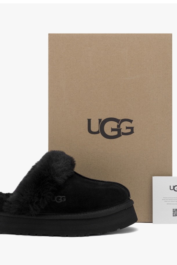 UGG - 샌들/뮬/슬리퍼 - 어그 UGG 디스케트 블랙 1122550 BLK 여성 슬리퍼