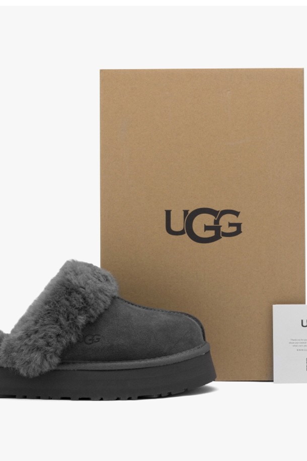 UGG - 샌들/뮬/슬리퍼 - 어그 UGG 디스케트 차콜 1122550 CHRC 여성 슬리퍼