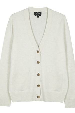 A.P.C. 아페쎄 여성 루이자 울 가디건 에크루 WVBBY F22239 PAA