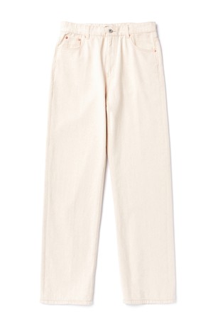 [AMFEAST] CREAM REGULAR FIT 5 POCKET PANTS