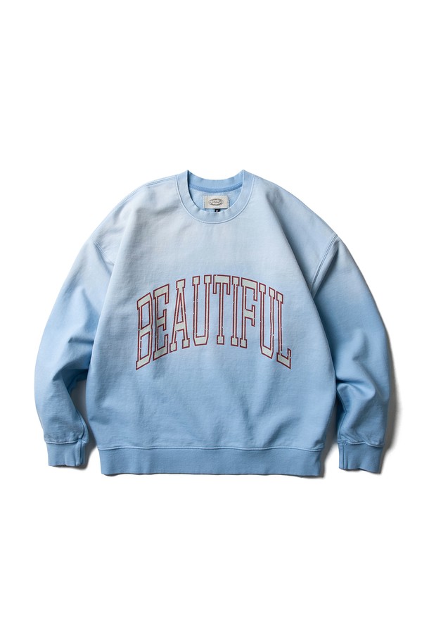 Amfeast - 스웨트셔츠 - BEAUTIFUL SWEAT SHIRT LIGHT BLUE