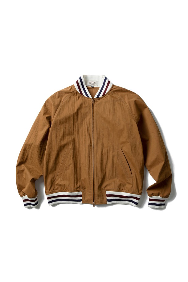 Amfeast - 블루종/점퍼 - Lightweight Beach Varsity Jacket Brown