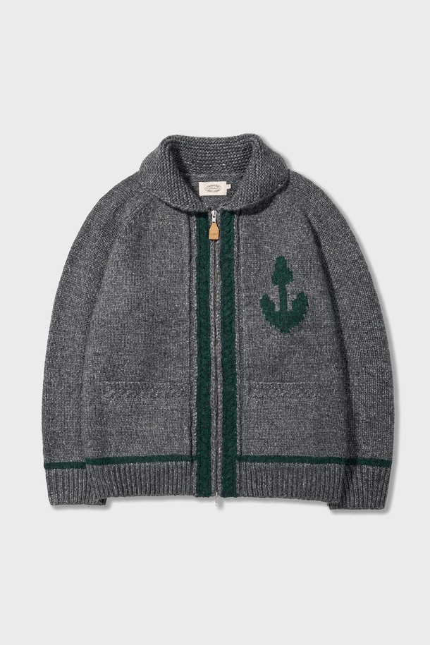 Amfeast - 가디건 - Anchor Cowichan Cardigan Grey