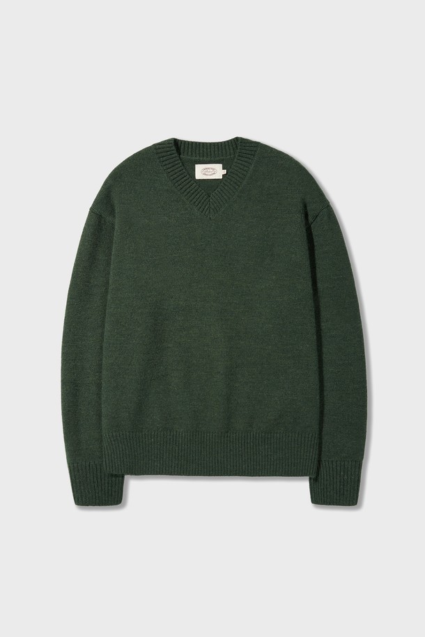 Amfeast - 스웨터 - Essential V-neck Knitwear Green